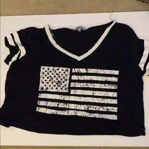 American flag tee
